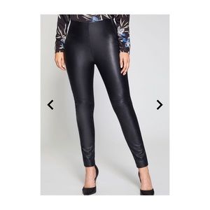 COY HIGH-RISE LEATHER LEGGING
